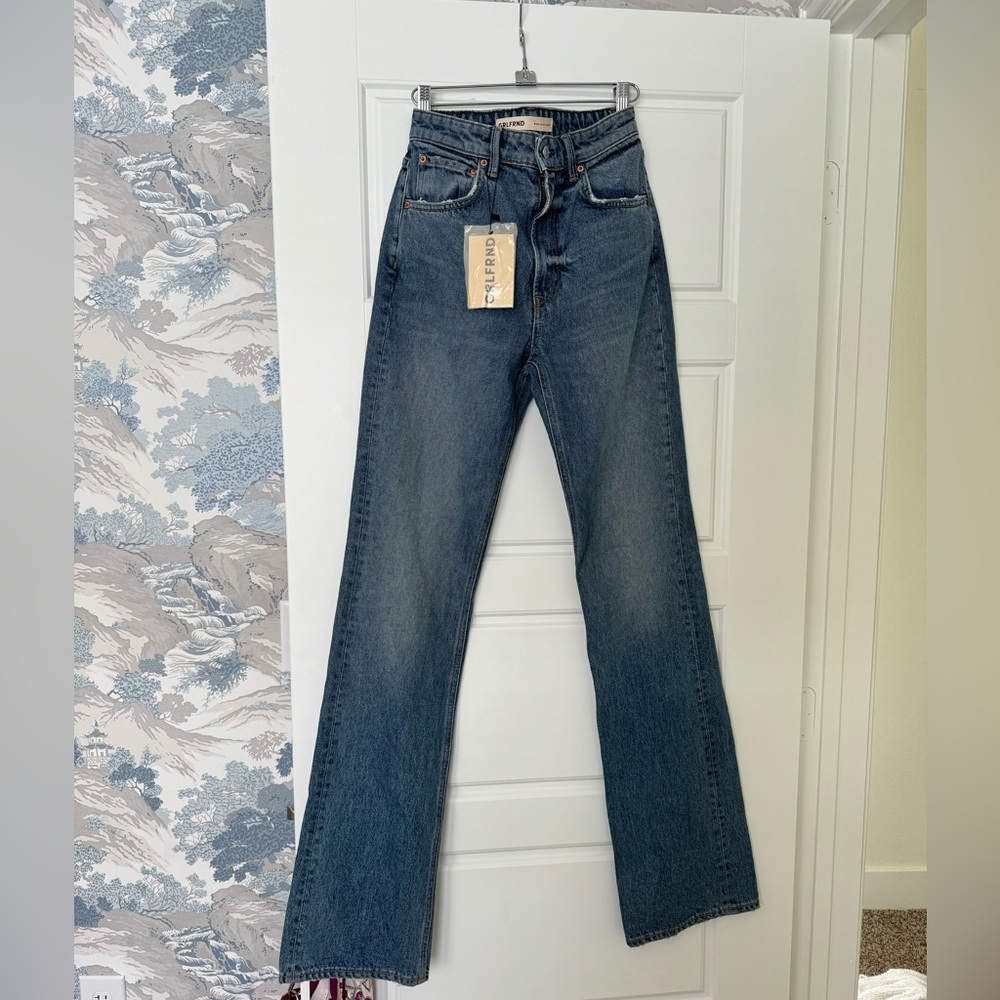 GRLFRND DENIM NWT The Melanie High Rise Boot Cut Jeans